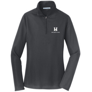 Heartland Port Authority Ladies Pinpoint Mesh 1/2-Zip - L806