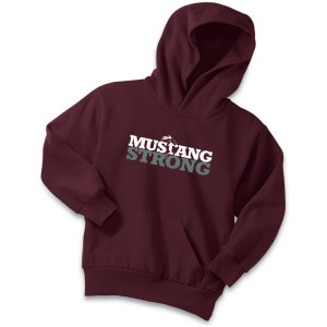 PC78H Maroon STRONG Hoodie Youth