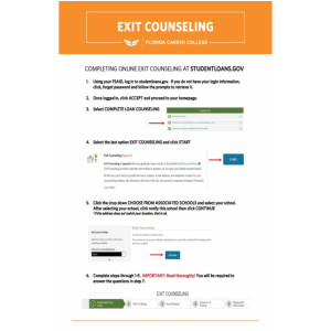 Exit Counseling Flyer