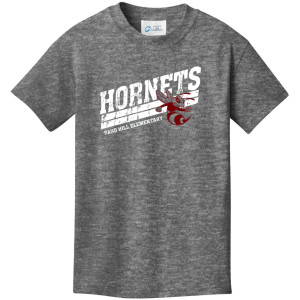 PC54Y Graphite Heather Hornets Cotton YOUTH