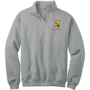 995M Oxford Gray 1/4 Zip Sweatshirt ADULT