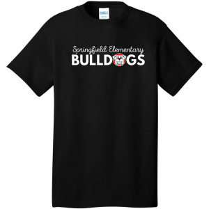 PC54 Black cotton short sleeve ADULT