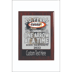 NASP® State Tournament 8 X 10 Plaque