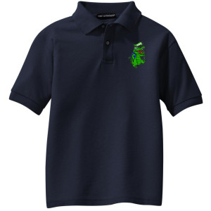 Y500 Navy Polo Youth