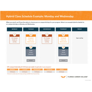 Hybrid Class Schedule