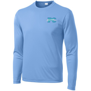SPIRITWEAR design on Adult/Unisex 100% poly long sleeve t-shirt