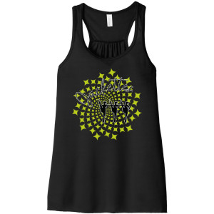 JACKETTES on Ladies Flowy Racerback Tank