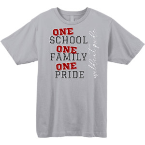 Adult - SS T - S Gray - One School