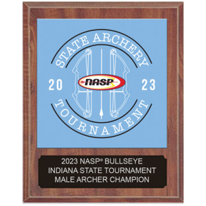 2023 NASP® State Tournament 8 X 10 Plaque