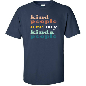 Adult - SS T - Kind People - Navy - Color Print