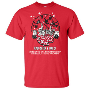 ADULT - RED - SS T - SOFT COTTON - SLPW CHEER