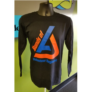 Long Sleeve Gildan Softstyle - Full Front - Black