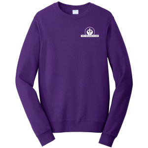 Port & Company® Fan Favorite™ Fleece Crewneck Sweatshirt PC850 (White Logo)