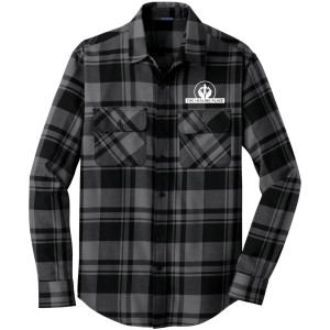 Port Authority® Plaid Flannel Shirt W668 (White Logo)