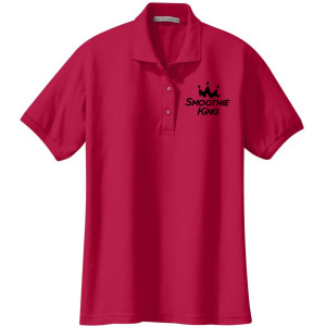 Port Authority® Ladies Silk Touch™ Polo L500 (Black)