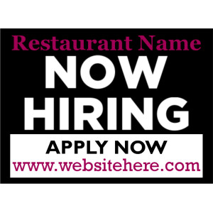 18×24 Yard Sign Restaurant 3