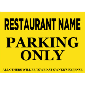 18x24 Yard Sign Restaurant 8