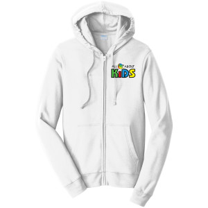 Port & Company® Fan Favorite™ Fleece Full-Zip Hooded Sweatshirt - PC850ZH (Black Logo)