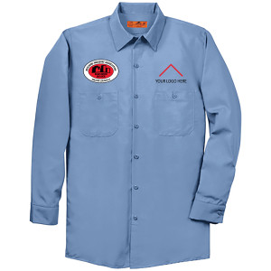 Registered Builder - Red Kap® Long Size, Long Sleeve Industrial Work Shirt - SP14LONG (Add Your Own)