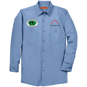 Registered Remodeler - Red Kap® Long Size, Long Sleeve Industrial Work Shirt - SP14LONG (Add Your Own)