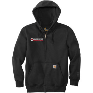 Building Institute - Carhartt ® Rain Defender ® Paxton Heavyweight Hooded Zip-Front Sweatshirt - CT100614 (White Logo)