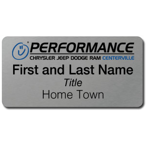 Performance CJDR - Name Tag