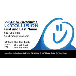 Performance Collision - Business Cards