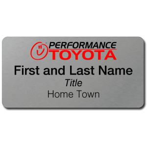 Performance Toyota - Name Tag
