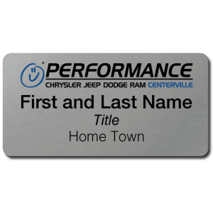 Performance CJDR - Name Tag
