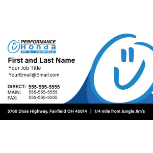 Performance Honda - Business Cards