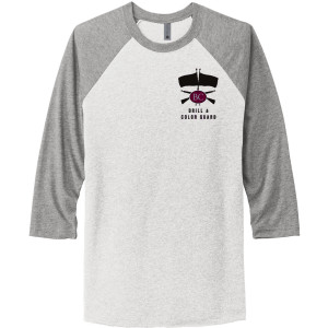 NL6051 White/Gray Raglan Tee Adult