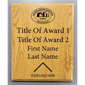 Oak Finish Plaque OKP810