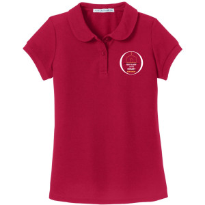 YG503 - Port Authority® Girls Silk Touch™ Peter Pan Collar Polo Dark Colors