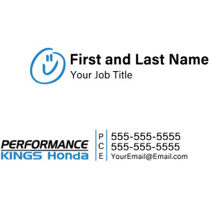 Performance Kings Honda – Business Cards (Fields Ertel Road)