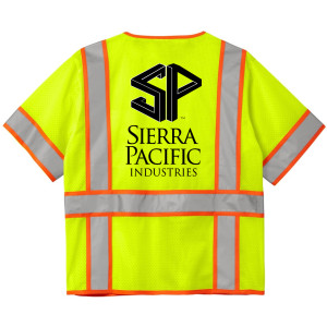 CSV106 - CornerStone® ANSI 107 Class 3 Surveyor Mesh Zippered Two-Tone Short Sleeve Vest