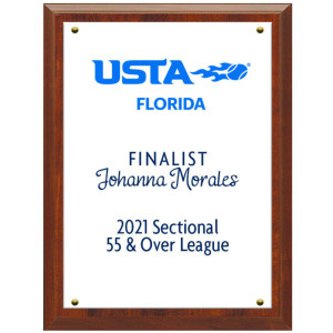 USTA Full Color 8x10 Plaque - P810