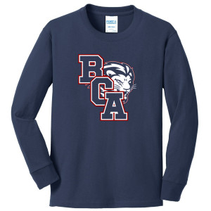 PC54YLS Navy Long Sleeve Tee YOUTH