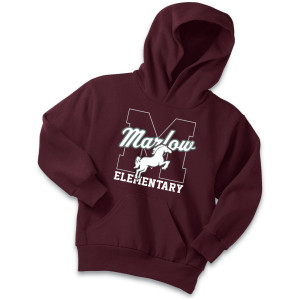 PC90YH Maroon Hoodie YOUTH