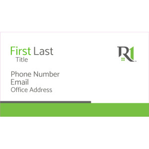 White Business card