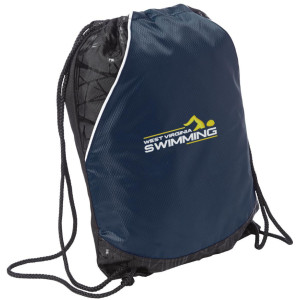 WV Swimming EMB on cinch sack