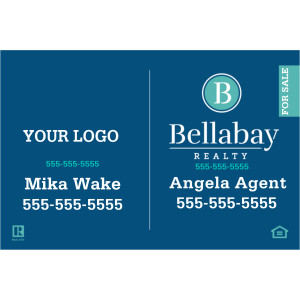 20 x 30 Real Estate Sign - 2 Logos