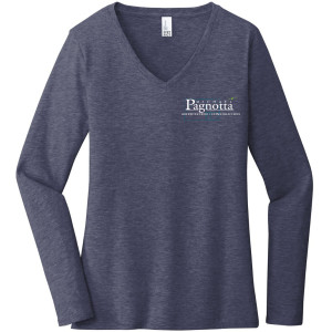 District Women's Long Sleeve V-Neck Tee