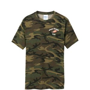 Port & Company® Core Cotton Camo Tee - PC54C (White Logo) Screen Print