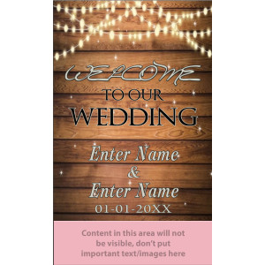 Mini Retractable Banner Wedding