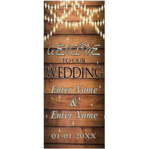 Full Size Retractable Banner Wedding