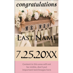 Mini Retractable Banner Wedding 1