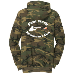 Port & Company® Core Fleece Camo Pullover Hooded Sweatshirt - PC78HC (White Logo) Screen Print