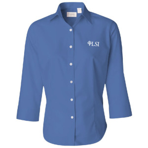 LSI - Van Heusen - Women's Three-Quarter Sleeve Baby Twill Shirt - 13V0527