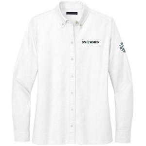 Snowmen - Womens Brooks Brothers® Women’s Casual Oxford Cloth Shirt - BB18005