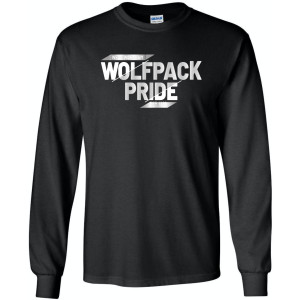 Adult Long Sleeve Cotton Shirt Wolfpack Pride